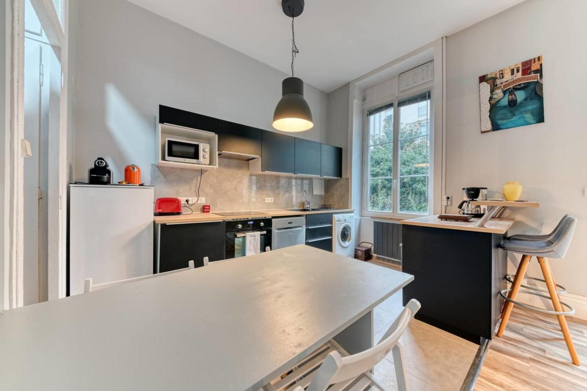 Le Garden City - Bel Appartement Avec Jardin Prive Villeurbanne Bagian luar foto